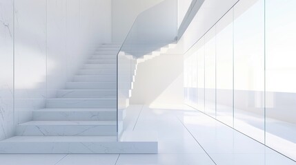 Obraz premium Modern stairs design in home