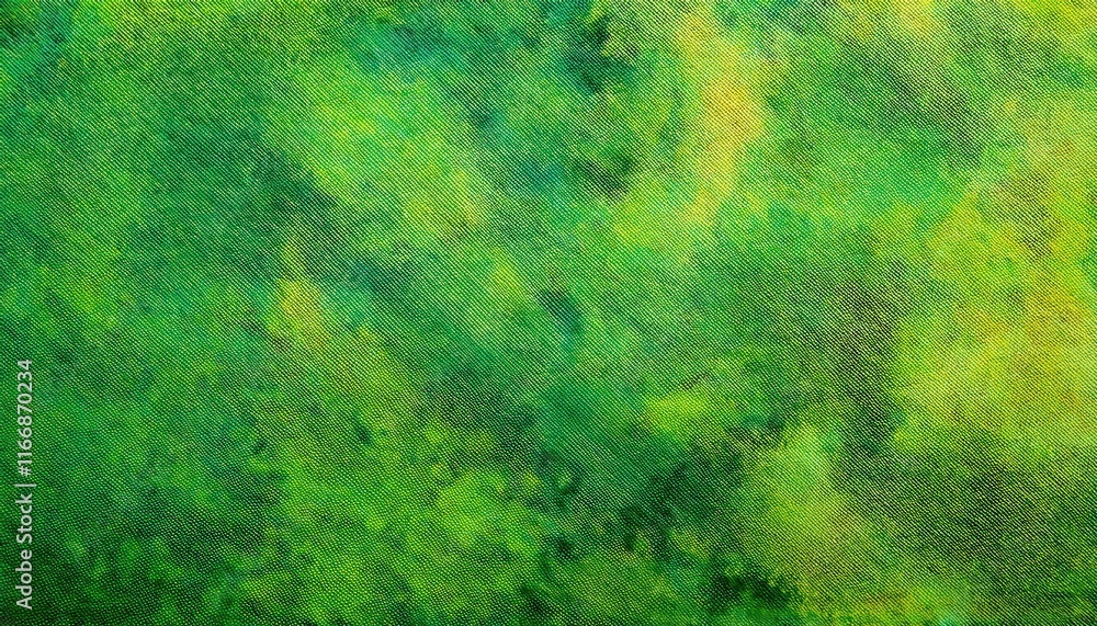 Poster vibrant green and yellow abstract texture with subtle patterns on canvas. perfect copy space for eco