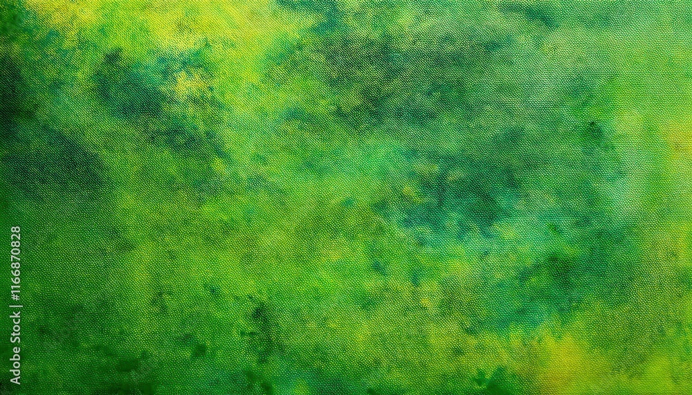 Poster vibrant green and yellow abstract texture with subtle patterns on canvas. perfect copy space for eco