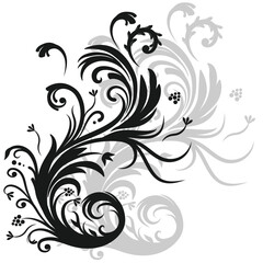 Latest new vector vintage floral design