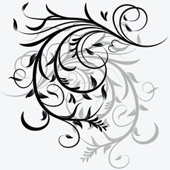 Latest new vector vintage floral design