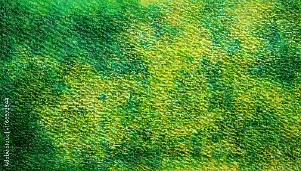 Poster vibrant green and yellow abstract texture with subtle patterns on canvas. perfect copy space for eco