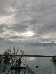Malabon dike on a cloudy new year afternoon