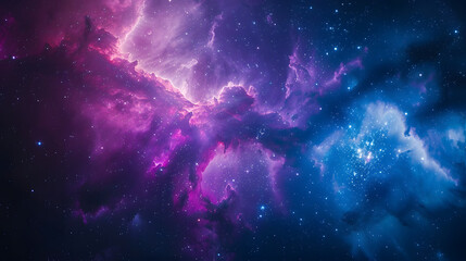 Fototapeta premium Colorful space galaxy cloud nebula, Stary night cosmos, Universe science astronomy, Supernova background wallpaper, Blue and purple space background.