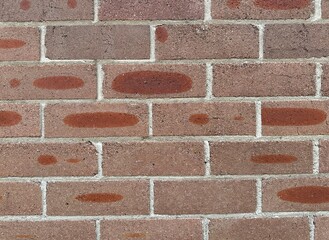 Close up detail of a vintage brickwork wall