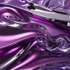 Fototapeta premium chrome abstract background with a glass