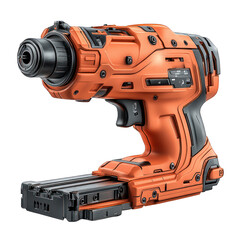 Orange cordless drill designed for construction and DIY tasks.