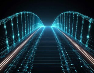 Obraz premium trails on the bridge