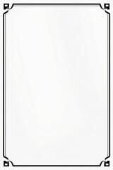 A deep border with sharp edges and elegant patterns, perfect for formal invitations or sophisticated designs.