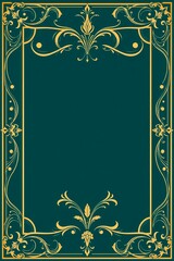 An elegant greeting card with golden decorative elements, emphasizing celebration and sophistication.