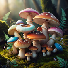 group of mushrooms