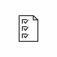 check list file icon sign vector