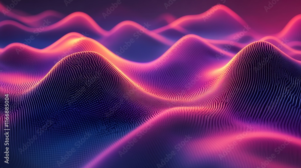 Poster abstract forms pulse into dynamic radiant futuristic dreamscapes., generative ai