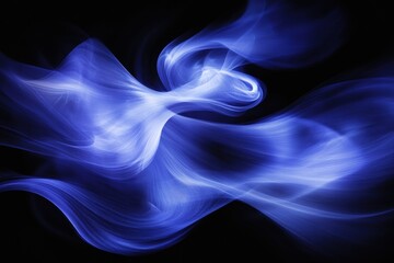 Obraz premium Abstract Blue Swirling Light