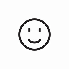 happy face emoji icon sign vector