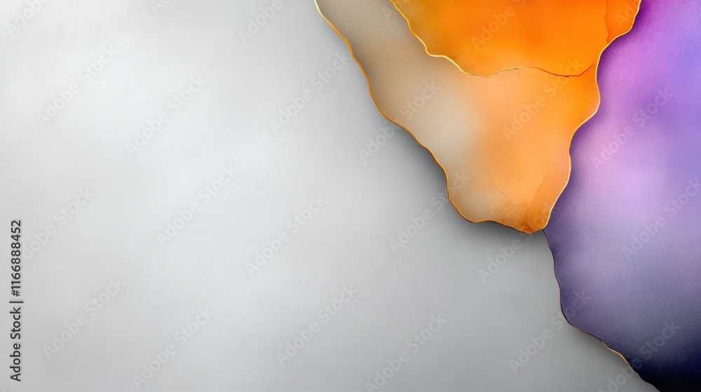 Poster abstract colorful design with soft gradients and smooth edges.