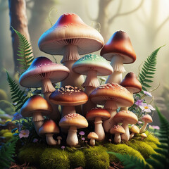 group of mushrooms