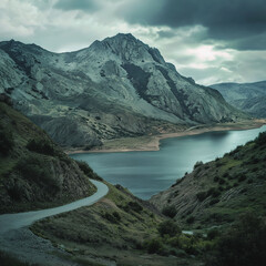 lake in the mountains