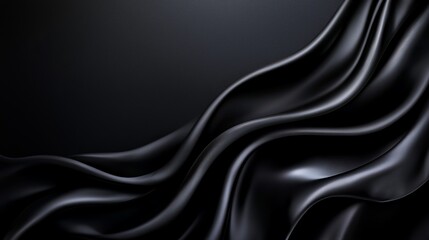 Fototapeta premium a black background with a wavy pattern on it