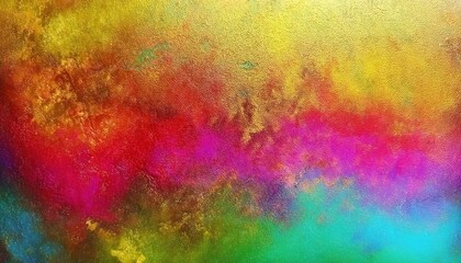 Obraz premium Vivid Abstract Gradient Texture with Vibrant Rainbow Colors and Textured Brush Strokes. Perfect for Digital Backgrounds, Modern Design Projects, Artistic Prints, and Inspirational Marketing Concepts