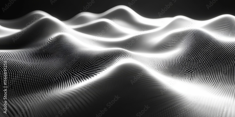 Poster glitch patterns ripple into surreal glowing dynamic abstract textures., generative ai