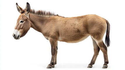 Obraz premium Profile of a Khaki Donkey