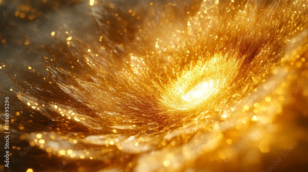Aufkleber abstract vortex pulses through radiant surreal cosmic fields., generative ai