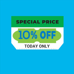 Flash sale discount promotion tag