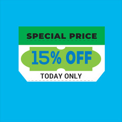 Flash sale discount promotion tag