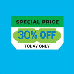 Flash sale discount promotion tag