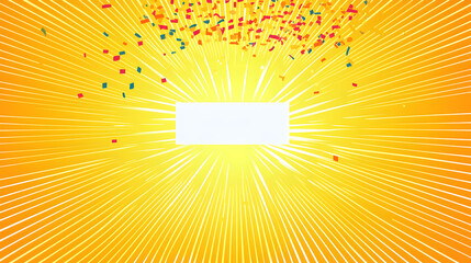 Fototapeta premium Bright explosion of color and light effects