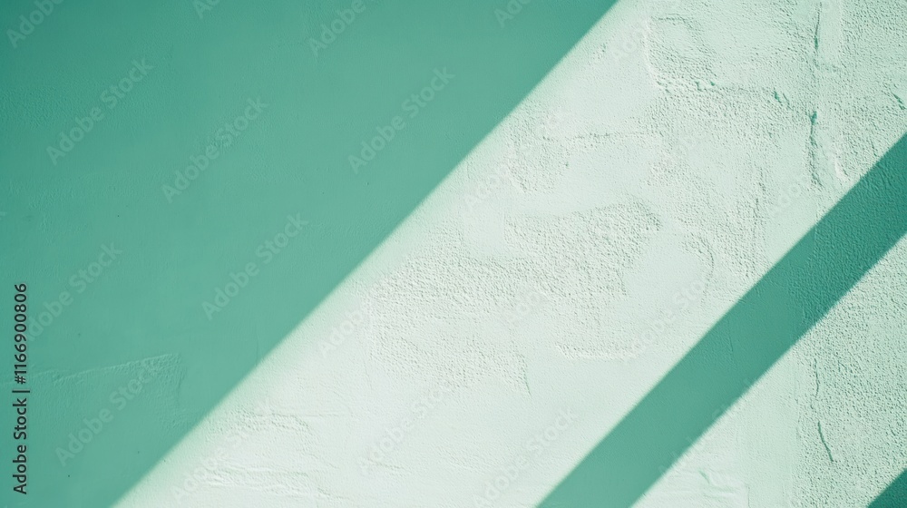 Poster Textured Wall With Diagonal Light Shadow Pattern