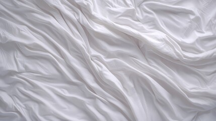 Obraz premium A close up of a white sheet on a bed