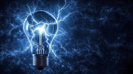 A vivid depiction of creative brainstorming with dynamic electric currents and glowing visual effects, symbolizing innovation and ideas.
