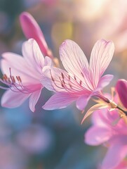 Blossoming Pink Flowers