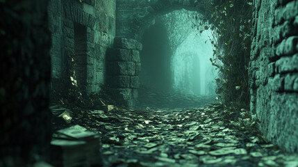 beautiful gentle nature - desktop background and picture for presentations, Abstract Grunge Green Texture Background