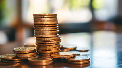 Setting and achieving financial goals with sound investment strategies for financial freedom, A bar graph demonstrates consistent profits over the quarters.