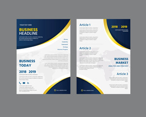 Obraz premium Modern Layout Flyer. Corporate Book Cover Design, EPS Vector Template. Can be Adapt to Brochure, Annual Report, Magazine, Business Presentation, Poster, flyer, Banner, Website etc.