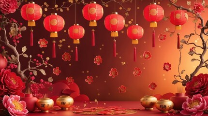 Fototapeta premium vibrant and ornate traditional chinese
