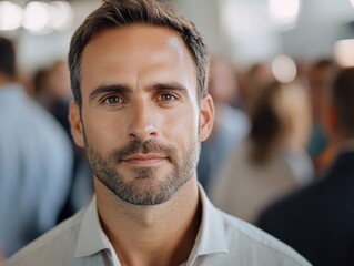 Professional Man in Business Attire