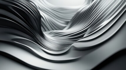 3d abstract wave line background 