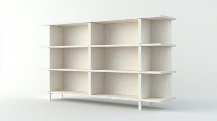 Sleek Modern 3D-Printed Customizable Shelving Unit Enhancing Organization and Style in Any Space