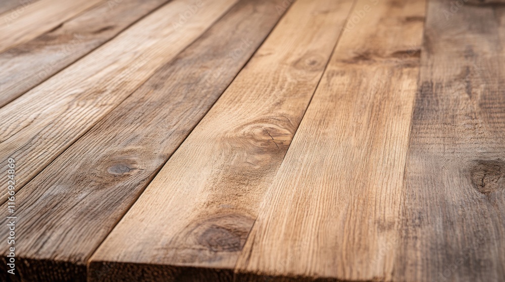 Poster natural textured wooden planks with unique grain patterns on a rustic surface for creative projects