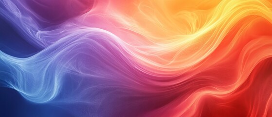 Obraz premium Color Flow in a smooth, gradient transition, Generative AI