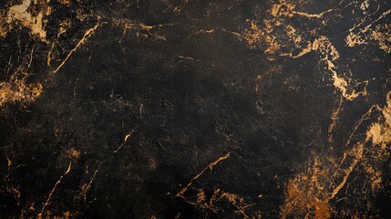 Fototapeta premium Textured Black and Gold Marble Background with Organic Veins for Elegant Design