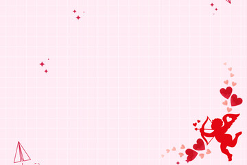 Valentine day pink love graphic element background