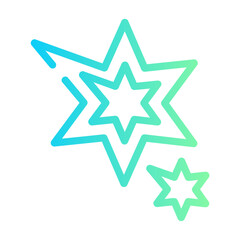 Obraz premium explosion Line Gradient Icon