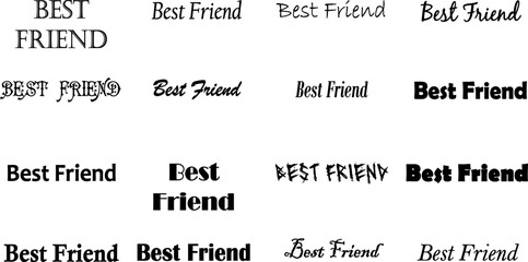 illustration, vector, design, best, lettering, background, friends, text, friendship, typography, art, graphic, creative, forever, print, message, label, banner, modern, holiday, love, card, calligrap