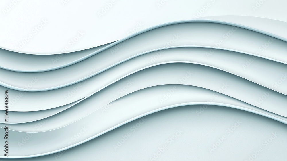 Aufkleber a soft, flowing wave pattern in light blue tones, evoking a sense of calm and harmony with its smoot