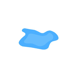 blue puddle vector